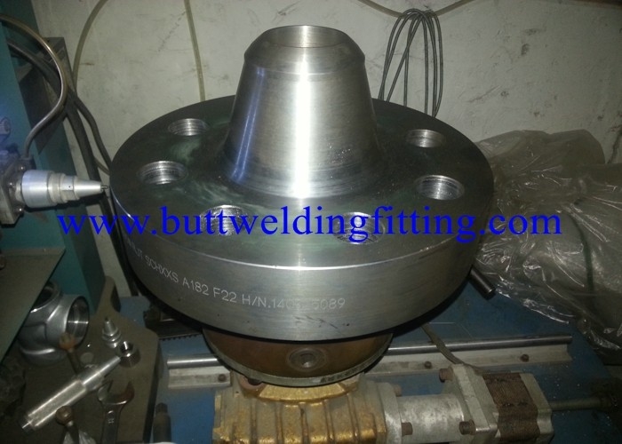 Custom Silver ASTM / ASME Forged Steel Flanges Long Weld Neck Flanges Type