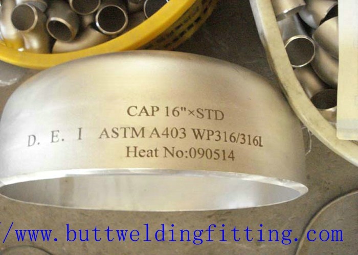 Professional Anti Corrosion Stainless Steel Pipe Cap With 1-48 Inch Size