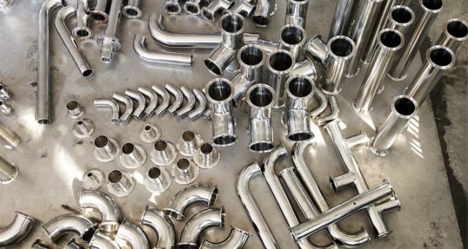 Nhà sản xuất Thiết bị vệ sinh SS304 Tri kẹp / Butt Bộ giảm tốc hàn đồng tâm Lắp ống giảm tốc lệch tâm 4