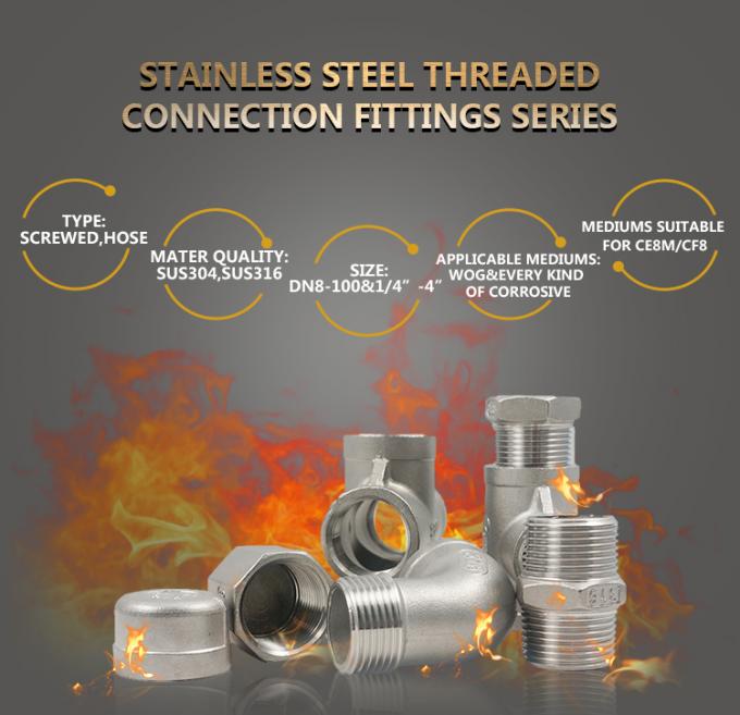 Ss 304 Phụ kiện đường ống nước bằng th&eacute;p kh&ocirc;ng gỉ thủy lực 0