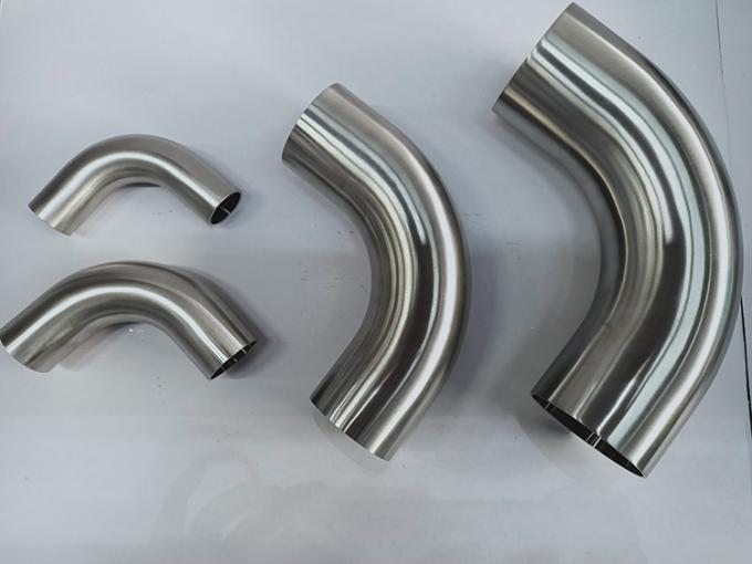 4 "Ss 316l khuỷu tay loại dài Vệ sinh 90 độ Khuỷu tay hàn với 3A được chứng nhận 0