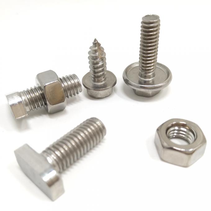 Chốt th&eacute;p kh&ocirc;ng gỉ Ss Hex Bolt v&agrave; Nuts M&aacute;y giặt A2-70 304 316 M&aacute;y tiện CNC 3