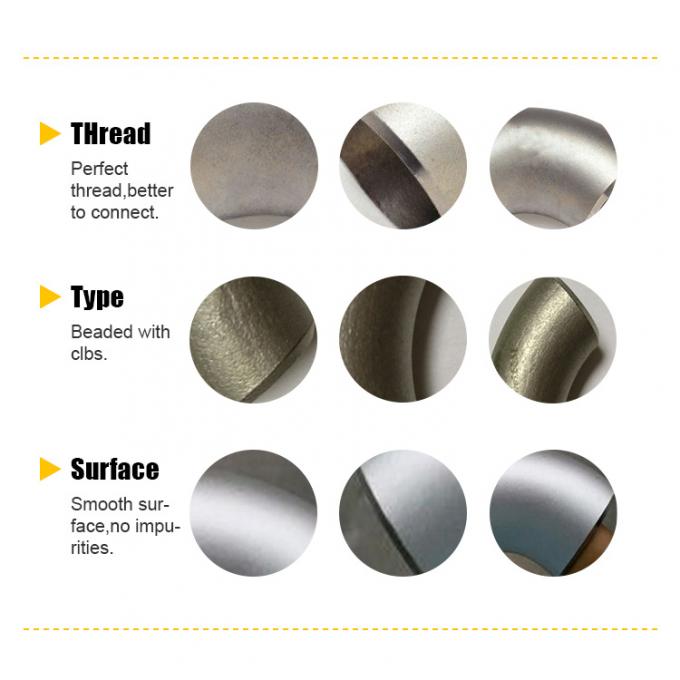 Kim loại ASTM A403 lớp WP304 Sch-STD ASME B16.9 Bộ kết hợp ống thép không gỉ Gỗ hàn 48" CAP 1