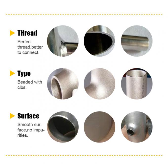 ASME B16.9 TR cát lăn thép không gỉ giảm Tee bằng TEE 1/8 "-60" Butt hàn SS ống gắn 1