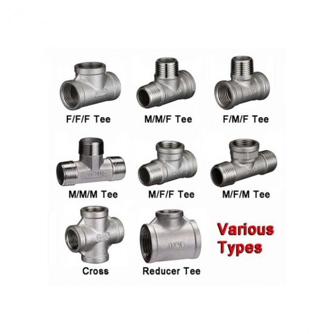 ASME B16.9 TR cát lăn thép không gỉ giảm Tee bằng TEE 1/8 "-60" Butt hàn SS ống gắn 3