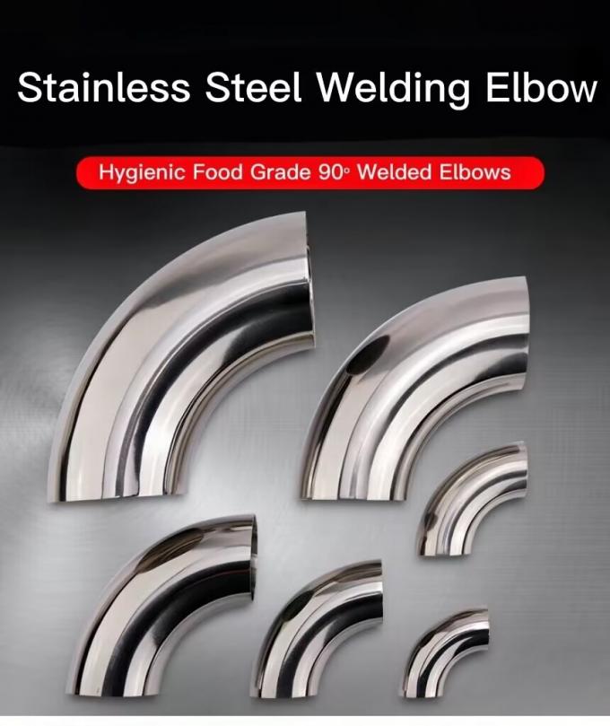 Kim loại phù hợp 90 độ sơn đen không may thép không gỉ khuỷu tay mông không gỉ hàn khuỷu tay dài khuỷu tay chất lượng tốt 3