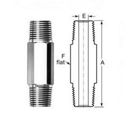 kim loại chất lượng tốt Ống dẹp tất cả các kích cỡ Threaded nam và nữ Taper ghế và Feat ghế Bspt/Npt Stainless Nipple 1
