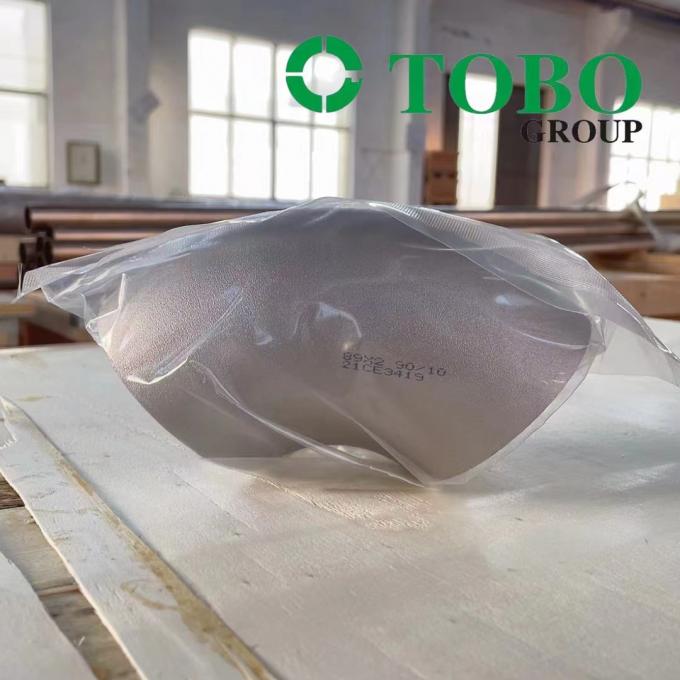 CuNi 90/10 Cổ tay bán kính ngắn 45 Cổ tay bán kính ngắn EHN 9603/600s 5,5 mm 5mm DN 600 CuNi10Fe1,6 Mn 3