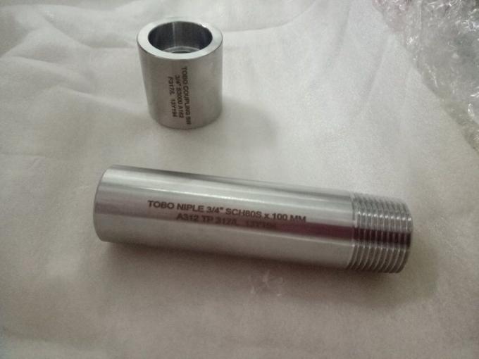 kim loại 2205 hợp kim thép 3/4 inch STD 80MM 100MM Độ dài 3000# 6000# đúc phụ kiện sợi ống ngực 0