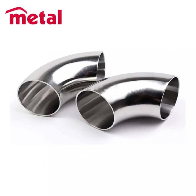 Thép không gỉ Ss304 / 316 Phụng thùng ống đúc Phụng thùng ASME B16.9 90D Butt Weld Elbow 2