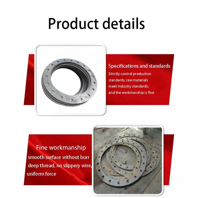 METAL CHINA WN SO BL Aluminium Flange Stainless / Carbon Steel Pipe With Flange Ends 7