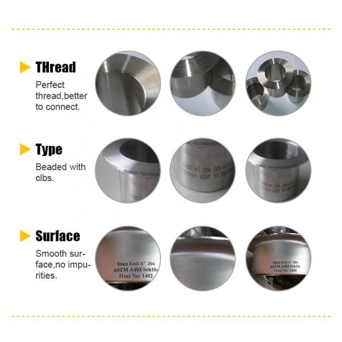 kim loại siêu duplex thép không gỉ vòng kết nối Stub cuối AL-6XN UNS N08367 Stub cuối 1