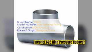 Lắp ống áp suất cao giảm tốc lệch tâm Inconel 625