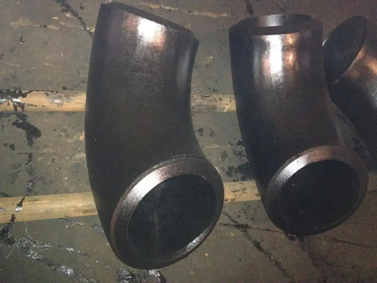 Butt Welded Carbon Steel 90 Degree Elbow Pipe Fittings Weldable SCH 40 Wall Thickness Pipe Fittings