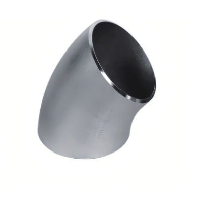 BW Radius Elbow Butt Welding Fitting Degree 45 NPS 1/2" -NPS 48" A403 WP304/304L, WP316/316L WPB ASME/ANSI B16.9 MSS SP-4 ISO 4144