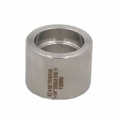 3000LB / 6000LB NPT Stainless Steel Pipe Socket Weld Fittings Steamless Forged Coupling