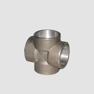 Metal Stainless Steel Pipe Forged Fittings Socket Welded Cross 3000LBS ASME B16.11 SA-182 GR F 316/316L DN 1Metal Stainless Steel Pipe Forged Fittings Socket Welded Cross