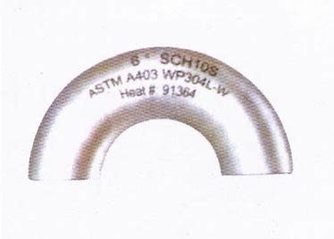BW Radius Elbow Butt Welding Fitting Degree 180 NPS 1/2" -NPS 48" A403 WP304/304L, WP316/316L WPB ASME/ANSI B16.9 MSS SP-4 ISO 4144