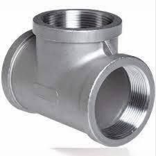 Metal ASTM A815 UNS S31803 Duplex Steel Pipe Fitting ASME B16.11 Forged Tee Socket Welded 2" Equal Tee