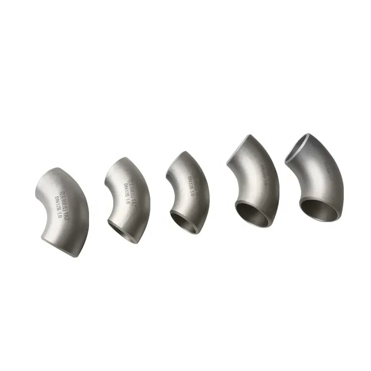 High Quality Gr1 Gr2 Titanium Elbow Pipe Connection Machined Parts Ti Products