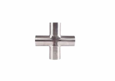 Stainless Steel 304/316 Butting Weld Cross Steamless Equal Pipe Fitting