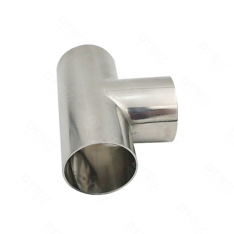 High Quality SS304 Stainless Steel Sanitary Reducing Tee Pipe Fittings Three Ways