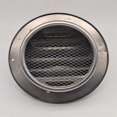 4 Inch Stainless Steel Wall Air Vent Cover Hood End Ducting Cap Round Grille Ventilation Cover