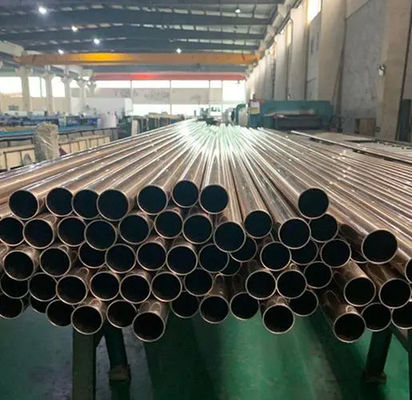 304 Stainless Steel Decorative Tube Rose Gold Titanium Mirror Brushed 201 Stainless Steel Color Tube