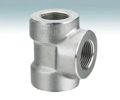 Stainless Steel Thread Tee With Side Thread Tee Plug Bushing Connector