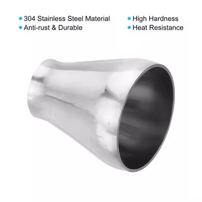 Metal ASME B 16.9 Seamless Pipe Fittings Concentric Reducer 4" X 2" Sch80 Monel 400