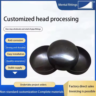 Metal ASTM A403 Grade WP304 Sch-STD ASME B16.9 Pipe Fittings Stainless Steel Butt Welding 48" CAP