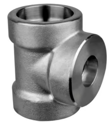 3000 Psi Đánh giá áp suất Stainless Steel Tee Pipe Fitting Khả năng chống nhiệt tuyệt vời Thích hợp cho các ứng dụng công nghiệp
