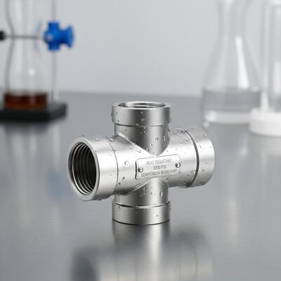 Thép không gỉ Tee với 3000 Psi Đánh giá áp suất, 1000 ° F Kháng nhiệt, và Kháng ăn mòn cho đường ống công nghiệp
