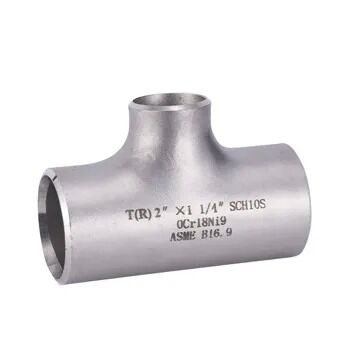 ASTM A403 WP304 Stainless Steel Reducing Tee Butt Weld ASME B16.9 Seamless Pipe Fitting