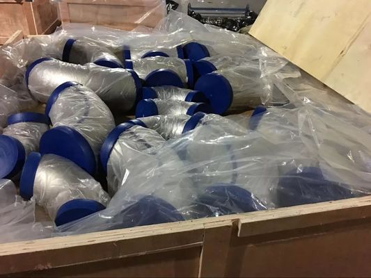 3000LBS Welded Stainless Steel Butt Weld Fittings / Stainless Steel with Black Painting